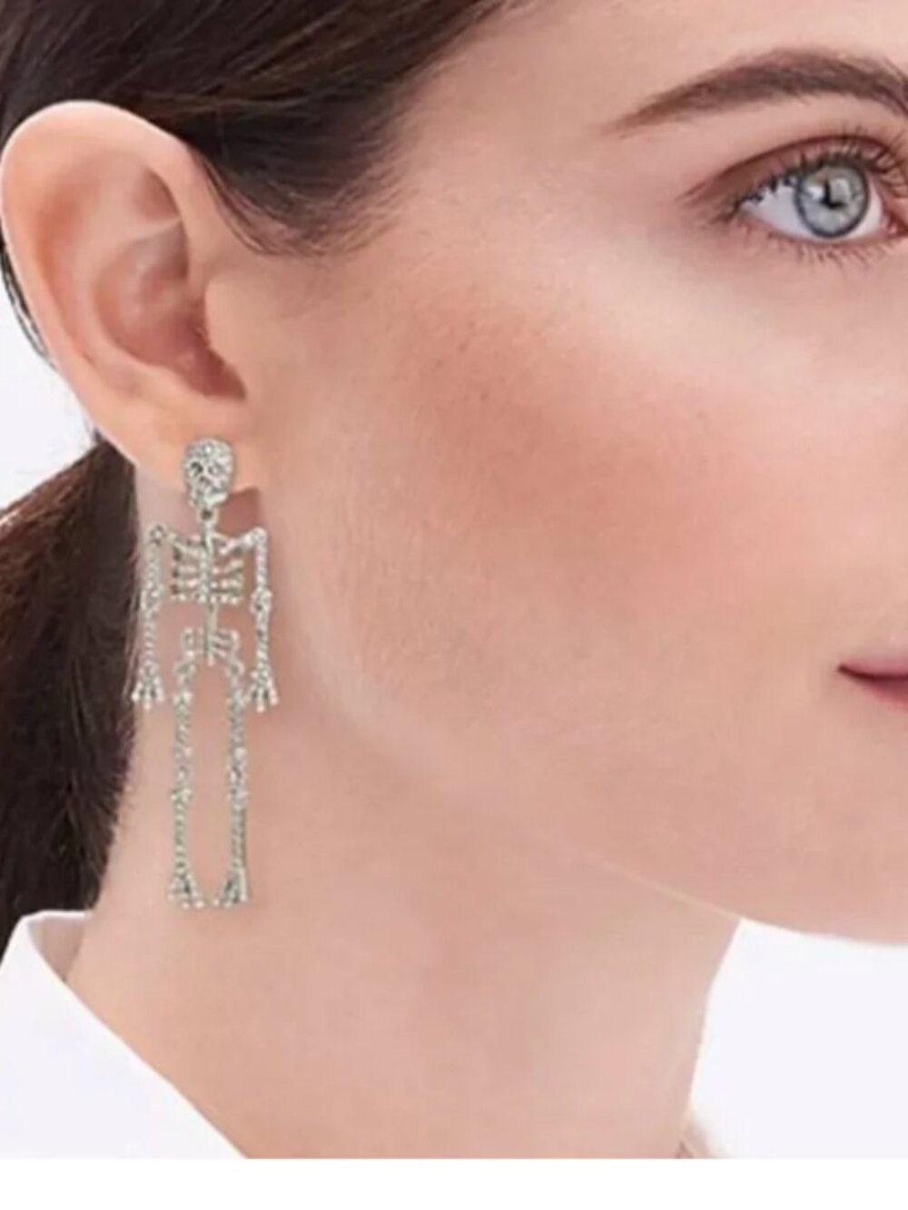 Skeleton statement earrings - Picture 1 of 6